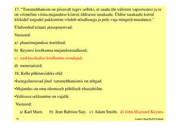 Seminar 1 - Eesti majandus #44