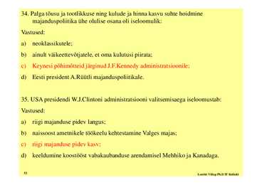 Seminar 1 - Eesti majandus #52