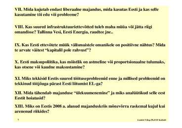 Seminar 1 - Eesti majandus #7