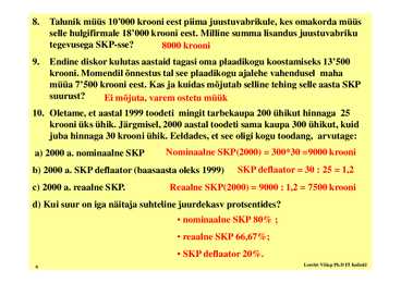 Seminar 2 - SKP leidmine #6