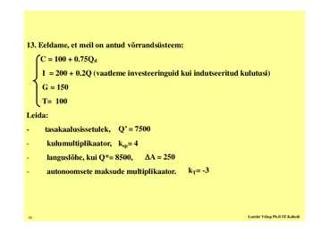 Seminar 3 - Makroökonoomilised mudelid #16