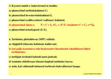 Seminar 3 - Makroökonoomilised mudelid #5