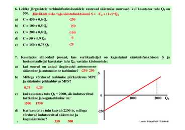 Seminar 3 - Makroökonoomilised mudelid #9