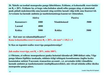 Seminar 7 - Raha teooria #12