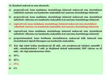 Seminar 11 - Fiskaal- ja monetaarpoliitika #8