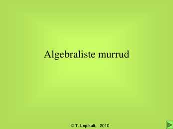 Algebralised murrud