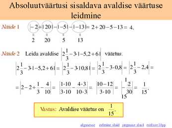Arvu absoluutväärtus #4