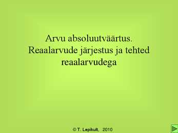 Arvu absoluutväärtus