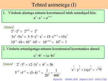 Astmed ja juured #11