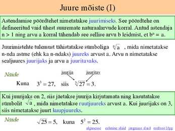Astmed ja juured #6
