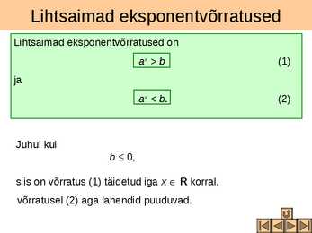 Eksponentvõrratused #3