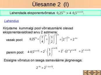 Eksponentvõrratused #8