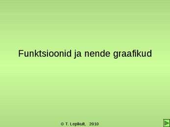 Funktsioonid ja nende graafikud