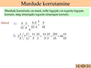 Tehted harilike murdudega #7