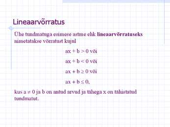 Lineaarvõrratused-ruutvõrratused ja murdvõrratused #2