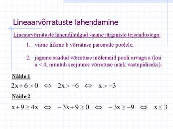 Lineaarvõrratused-ruutvõrratused ja murdvõrratused #3