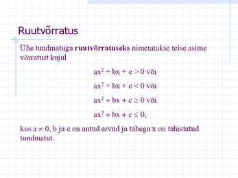 Lineaarvõrratused-ruutvõrratused ja murdvõrratused #4
