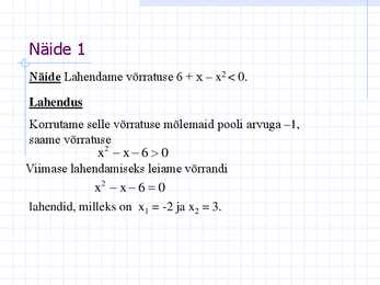 Lineaarvõrratused-ruutvõrratused ja murdvõrratused #6