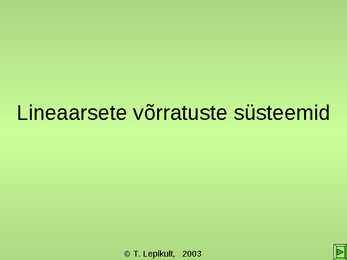 Lineaarsete võrratuste süsteemid