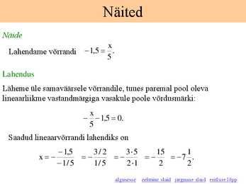 Lineaarvõrrandi lahendamine-Ruutvõrrandi lahendamine #4