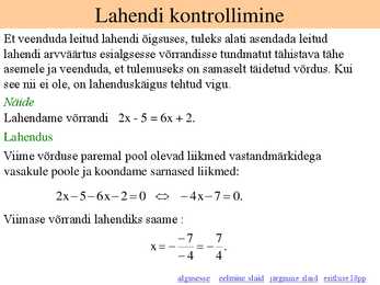 Lineaarvõrrandi lahendamine-Ruutvõrrandi lahendamine #5