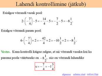 Lineaarvõrrandi lahendamine-Ruutvõrrandi lahendamine #6