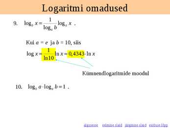 Logaritmid #5