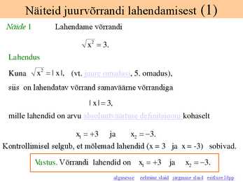 Murd- ja juurvõrrand #5