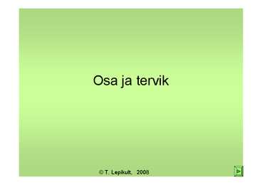 Osa ja tervik