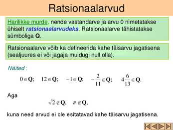 Tehted ratsionaalarvudega #2