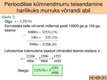 Tehted ratsionaalarvudega #12