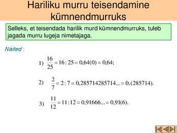 Tehted ratsionaalarvudega #13