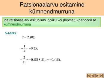 Tehted ratsionaalarvudega #3