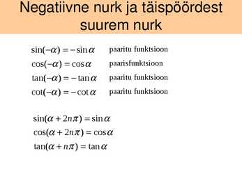 Trigonomeetriliste avaldiste teisendamine #6