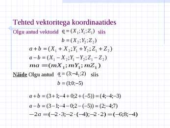 Vektorid ja koordinaadid #12