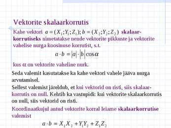 Vektorid ja koordinaadid #13