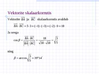 Vektorid ja koordinaadid #15