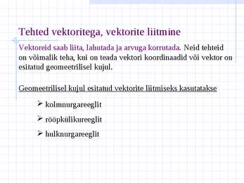Vektorid ja koordinaadid #6