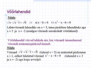 Võrrandid #11