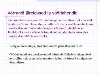 Võrrandid #10