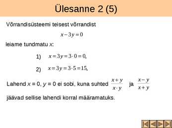 Võrrandisüsteemide koostamine tekstülesannete põhjal I osa #12