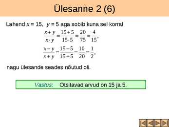 Võrrandisüsteemide koostamine tekstülesannete põhjal I osa #13