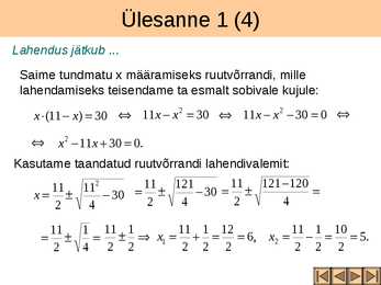 Võrrandisüsteemide koostamine tekstülesannete põhjal I osa #5