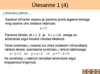 Võrrandisüsteemide koostamine tekstülesannete põhjal II osa #5