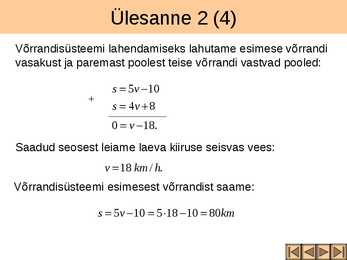 Võrrandisüsteemide koostamine tekstülesannete põhjal II osa #10