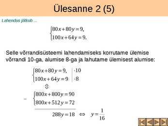 Võrrandisüsteemide koostamine tekstülesannete põhjal III osa #12