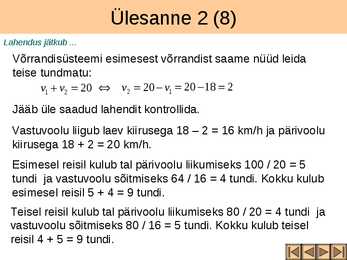 Võrrandisüsteemide koostamine tekstülesannete põhjal III osa #15