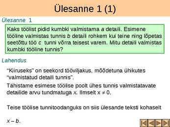 Võrrandisüsteemide koostamine tekstülesannete põhjal IV osa #3