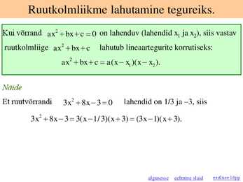 Üks-ja hulkliikmed #11