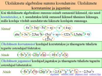 Üks-ja hulkliikmed #7